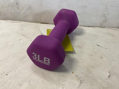Used Hex Dumbbell Purple 3 Lb 11855-s000202199