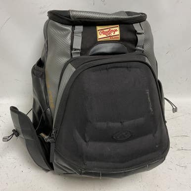 Used Rawlings Gold Collection Bb Sb Player Backpack Black 11855-s000202269