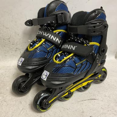 Used Schwinn Boys Adj 1-4 Junior Rec Fitness Skates Navy Blue Adjustable 11855-s000203851