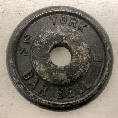 Used York Standard Plate Black 2.5 Lb 11855-s000203892