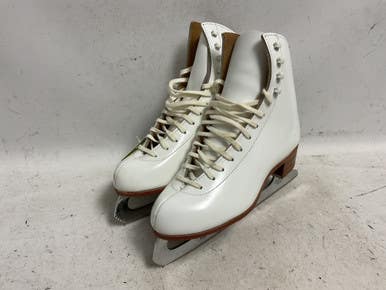 Used Riedell 320 John Wilson Sheffield Club Womensfigure Skate White Senior 6 11855-s000204302