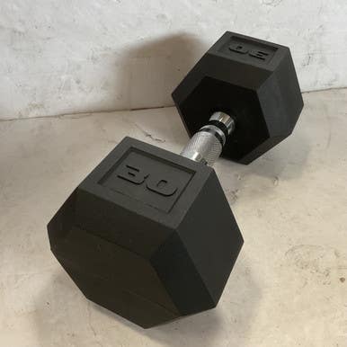 Used Hex Dumbbell Black 30 Lb 11855-s000204330