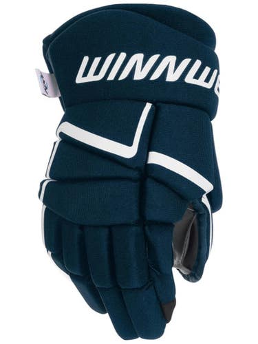New Winnwell Amp500 15” Adult Hockey Gloves - Navy Blue White 11835-s000206899