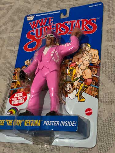 Jesse The Body Ventura WWE Mattel Superstars LJN Wave 2 Action Figure Blue Card
