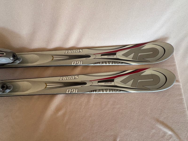 k2 comanche radius skis Used Downhill w/ marker Bindings Strap them into the kids K2 Indy skis with bindings for their first days on the mountain. All Mountain 160 cm K2