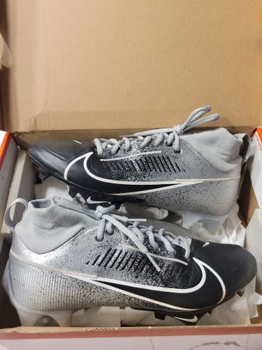 Nike Vapor Edge PRO 360 2 Cleats | Used Size 9 | Slvr/Blk