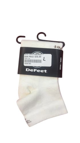 DeFeet Socks Wooleator Pro 1" D-Logo Natural New Large