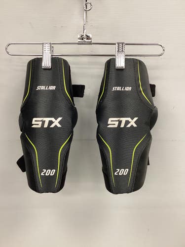 Used Stx Stallion 200 Lacrosse Arm Pads Guards Grey Md 11851-s000037201
