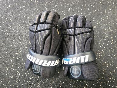 Used Warrior Burn Lacrosse Gloves Junior Black Xs 11849-s000040280
