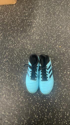 Used Adidas Predator Soccer Cleats Carolina Blue Junior 02 11849-s000030508