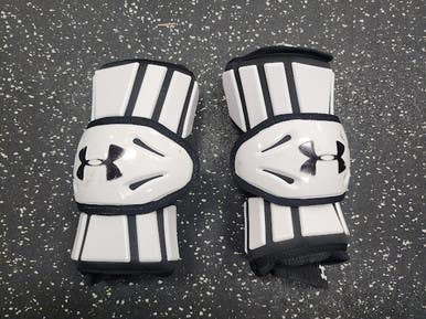 Used Under Armour Revenant Lacrosse Arm Pads Guards White Lg 11849-s000039530