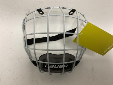 Used Bauer Reakt Fm Youth Hockey Wire Mask Silver One Size 11855-s000182633