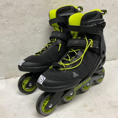 Used Rollerblade Zetrablade Elite Senior Rec Fitness Skates Black Senior 10 11855-s000197341