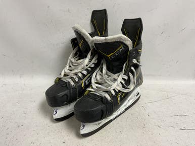 Used Ccm Super Tacks Vector Plus Senior Hockey Skate White Black Yellow Senior 8.5 11855-s000203013