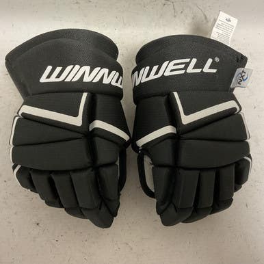 Used Winnwell Amp 500 Junior Gloves Black And White 12" 11855-s000195282