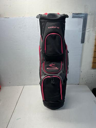 Used Cobra Cart Bag Sky Womens Cart Bag Pink And Black 11835-s000195350