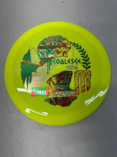 New Thought Space Athletics Aura Coalesce Disc Golf Driver Yellow 169g 11835-s000195829