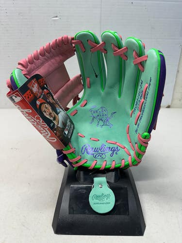 Used Rawlings Pror314u-2m Bb Sb Glove Rh Throw Purple And Turquoise 11 1 2" 11835-s000195883