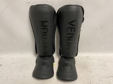Used Venum 2050 Boxing Leg Pads Black 11855-s000200904