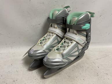 Used Dbx Nbs Womens Softboot Skate Grey And White Senior 7 11855-s000204051