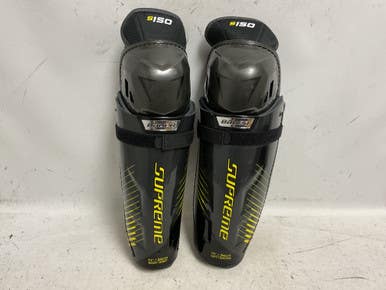 Used Bauer Supreme S150 Senior Shin Guards Black And Yellow 14" 11855-s000204028