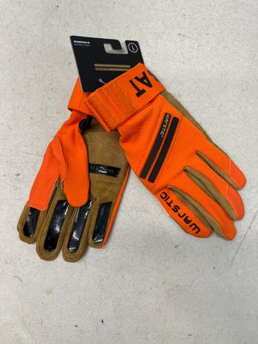 Used Warstic Workman Iii Bb Sb Batting Gloves Orange Lg 11835-s000191271