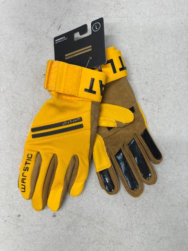 Used Warstic Workman Iii Bb Sb Batting Gloves Gold Lg 11835-s000191273