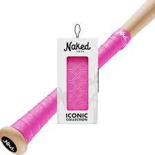 New Naked Iconic Series Pink 1mm Bat Grip 11835-50nicpink1