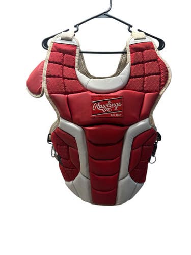 Used Rawlings Mach Red White Intermediate Chest Protector 11835-s000191865