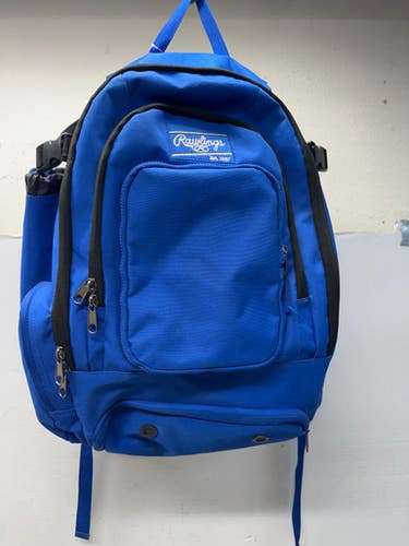 Used Rawlings Bat Backpack Bb Sb Player Backpack Royal Blue 11835-s000192123