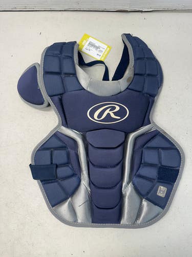 Used Rawlings Eberlb-15 Catchers Chest Protector Navy Blue Youth 11835-s000192145