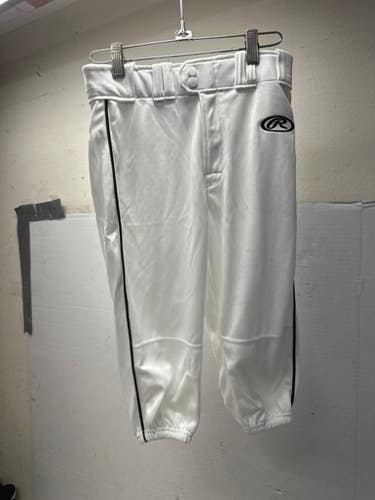 Used Rawlings S19lnch Bb Sb Pant Boys White Lg 11835-s000192450