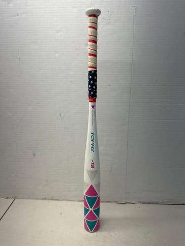 Used Easton Fp18tpz Bb Sb Fastpitch Bat Pink And White 28" 11835-s000192603