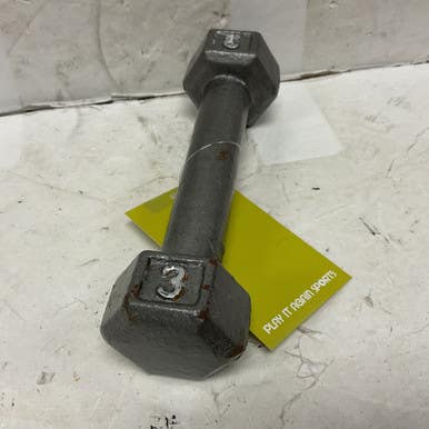 Used Hex Dumbbell Grey 3 Lb 11855-s000192748