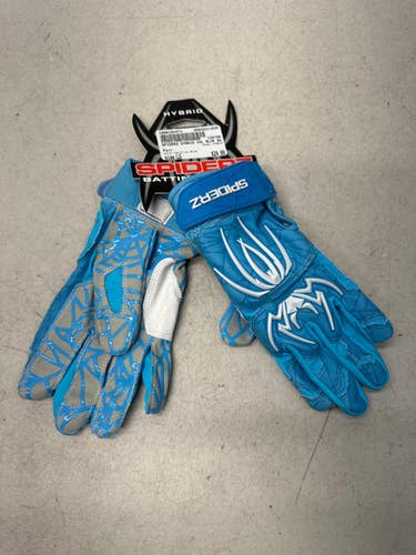 Used Hybrid Bb Sb Batting Gloves Carolina Blue Lg 11835-c000193471