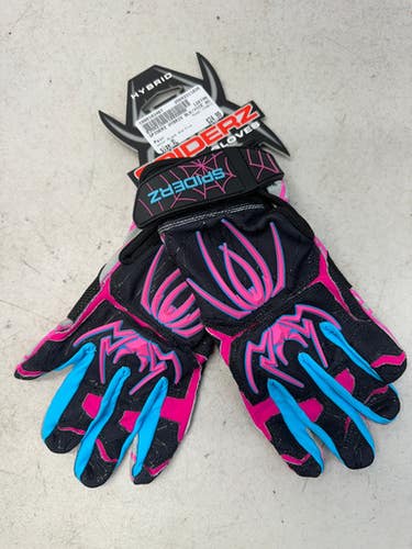 Used Hybrid Bb Sb Batting Gloves Black And Pink Xl 11835-c000193467