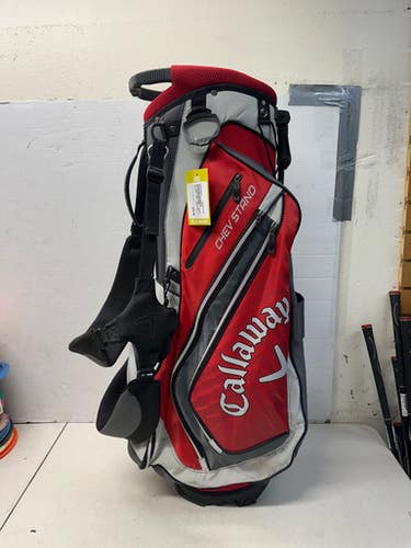 Used Callaway Chev Stand Mens Stand Bag Grey And Red 11835-s000195023