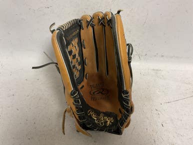Used Rawlings Player Preferred Rbg10d Slowpitch Glove Rh Throw Black And Tan 13" 11855-s000201913