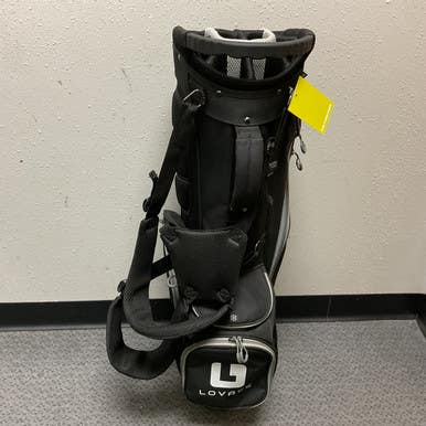 Used Lovace Mens Stand Bag Black And Grey 11855-s000202145