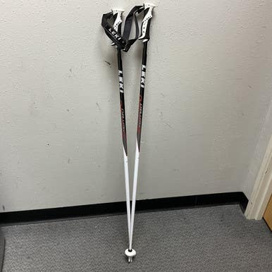 Used Leki Challenge 18 Ts Series Mens Dh Ski Pole White And Black 120 Cm 48 In 11855-s000203474