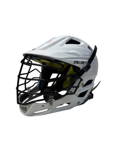 Used Schutt Stallion 100 White Lacrosse Helmet - Sm 11835-c000206395