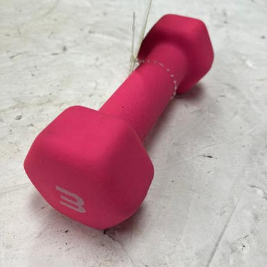 Used Hex Dumbbell Pink 3 Lb 11855-s000202684