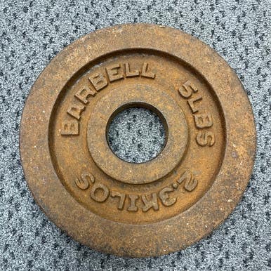 Used Barbell Olympic Plate 5 Lb 11855-s000202645