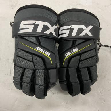 Used Stx Stallion 200 Lacrosse Gloves Junior Black Sm 11855-s000202781