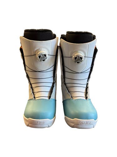 Used Thirtytwo Stw Double Boa Womens Snowboard Boots White Senior 7.5 10299-s000307426