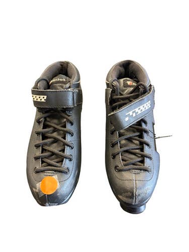 Used Riedell Carrera Quad Roller Skates Black Senior 7 10299-s000297493
