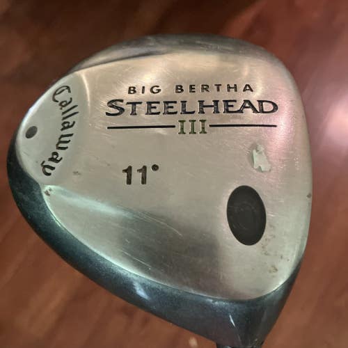 Callaway Big Bertha Steelhead III Driver 11 Degree RH Regular Graphite Shaft 44"