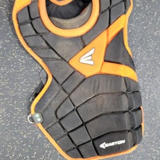 Used Easton Game Time Intermediate 12-15 Catchers Chest Protector Orange Intermed 11497-s000155548