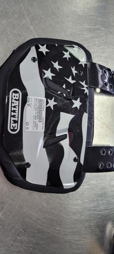 Used Battle Sports Back Plate Fb Shoulder Pads Black Senior 11497-s000155555