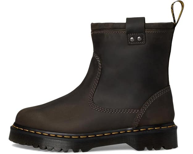 Dr. Martens Anistone Lo R31880057 Boots Men's US 8 Charcoal Gray Leather RHS5540